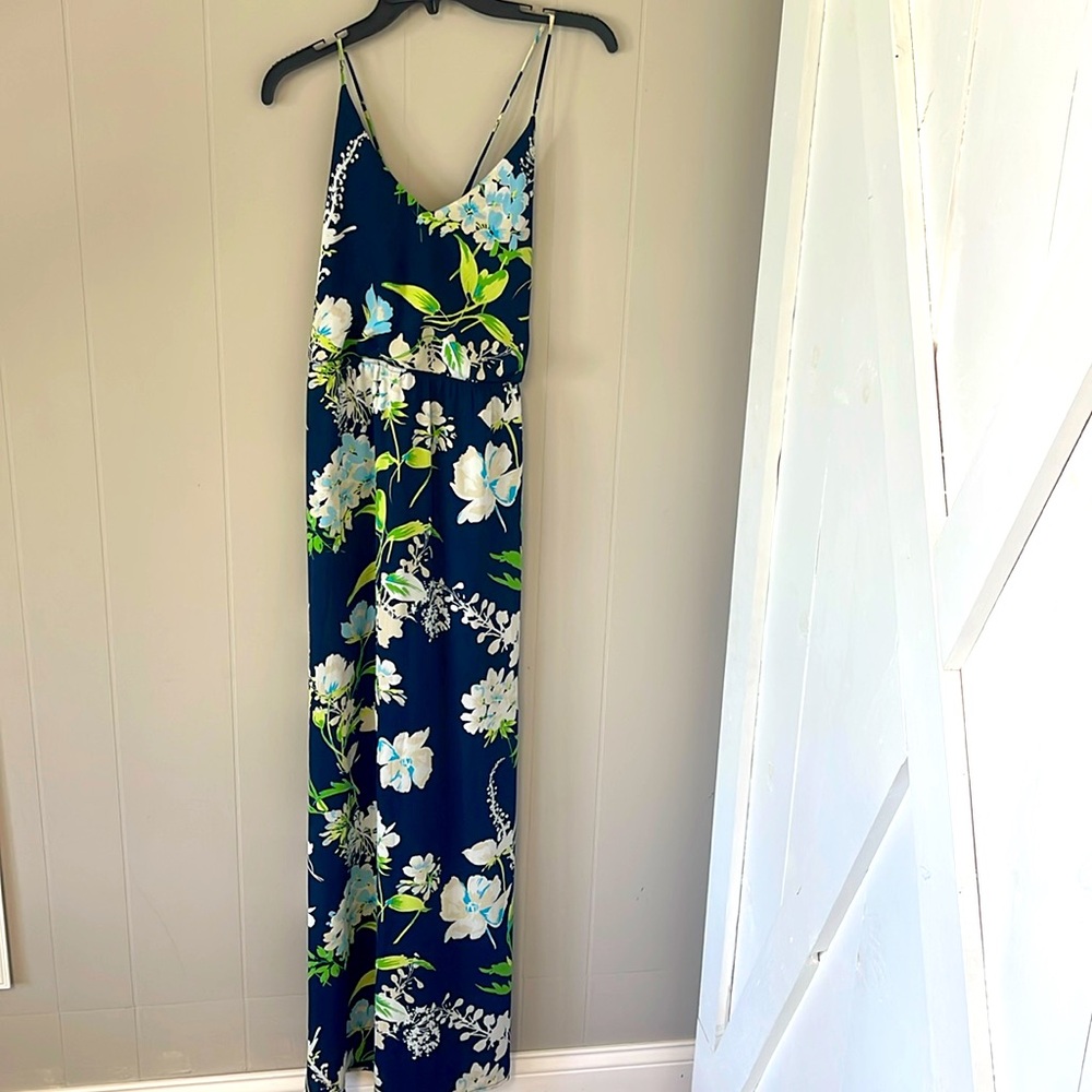 Floral print maxi dress
